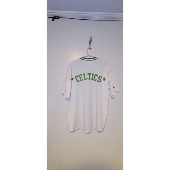 NBA Hardwood Classic from Majestic Boston Celtics Warm Up Shooting Jersey- XL - Picture 2 of 3